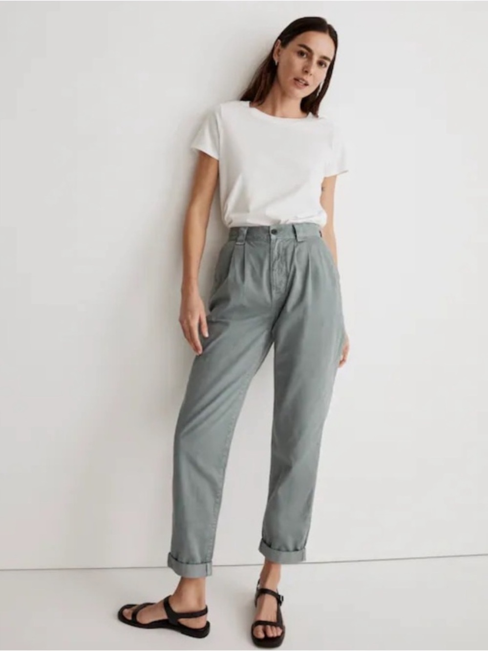 Madewell Overcast Garment Dyed Tapered Chino Trouser Pants Size 29
